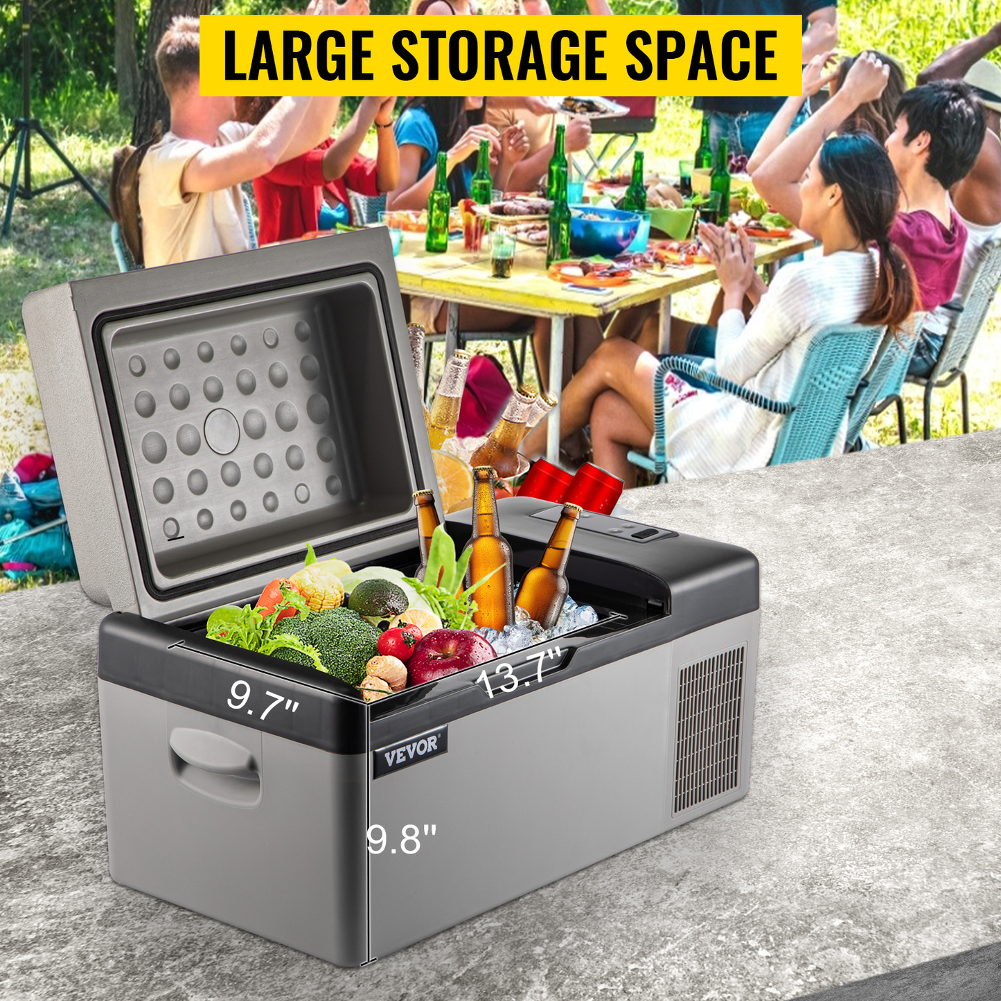 20L 22L 35L 45L 55L Car Refrigerator Mini Fridge Freezer Portable Compressor Cooler 12/24V DC 110-240V Ice Box for Camping