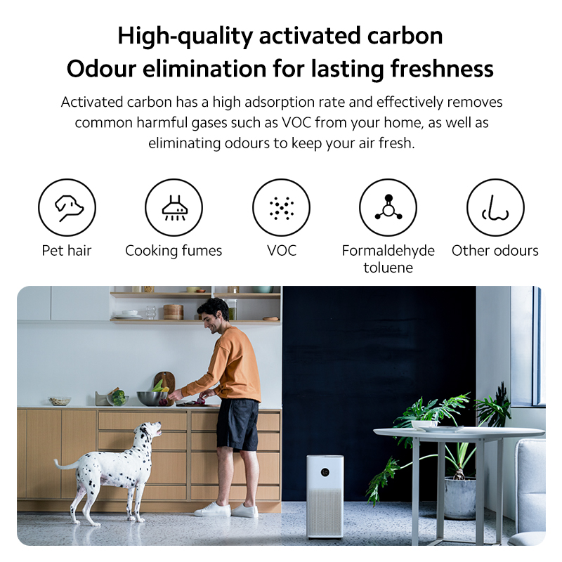 Mijia Air Purifier 4 Negative Ion Generator OLED Touch Screen 48 M2 Room Air Cleaner Quiet HEPA Filter 4