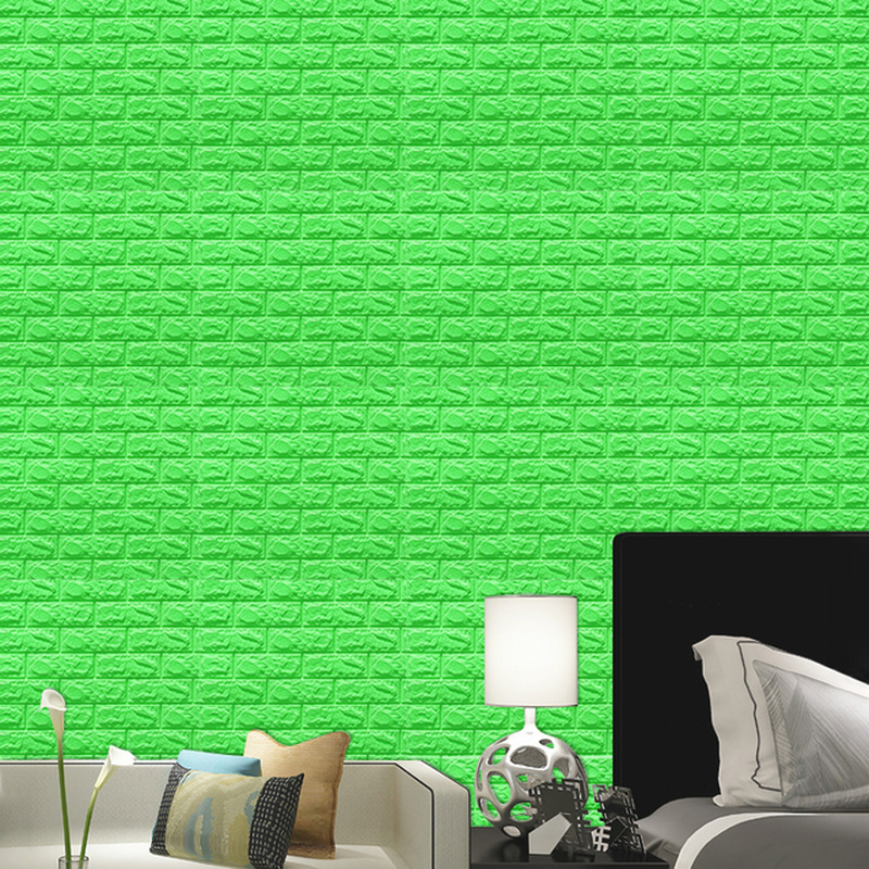 10Pcs 3D Wall Sticker Imitation Brick Bedroom Decoration Waterproof Self Adhesive Wallpaper for Living Room Kitchen TV Backdrop