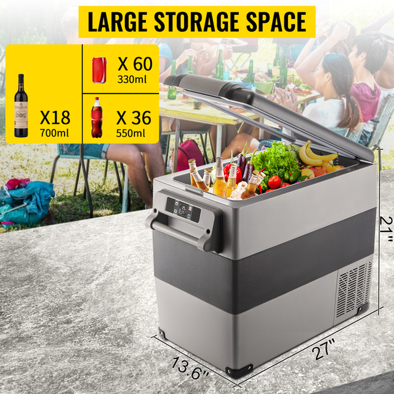 20L 22L 35L 45L 55L Car Refrigerator Mini Fridge Freezer Portable Compressor Cooler 12/24V DC 110-240V Ice Box for Camping
