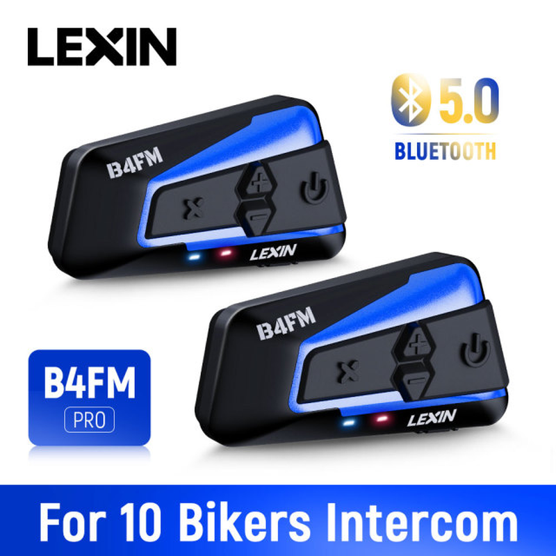 Motorcycle Bluetooth Helmet Headset Intercom 4 Riders 1600M Wireless BT Intercomunicador Moto B4FM Intercomunicadores De Casco