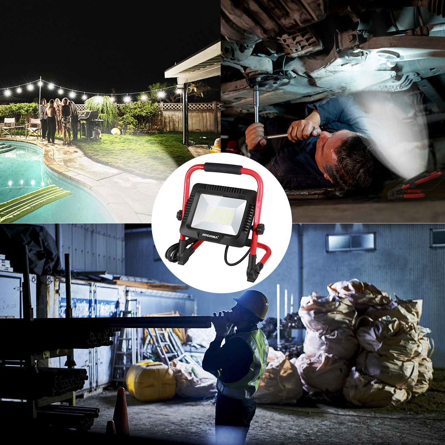 Led Flood Light 30W 50W 100W Outdoor Floodlight Spotlight IP65 Waterprooffor Workshop Site Lighting Work Light