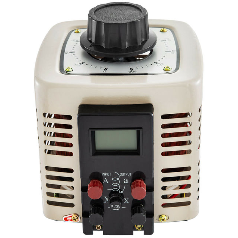 VEVOR Variac Variable Transformer AC Voltage Regulator Transformer Converter 500VA-3000VA Built-In Copper Coil for Power Supply