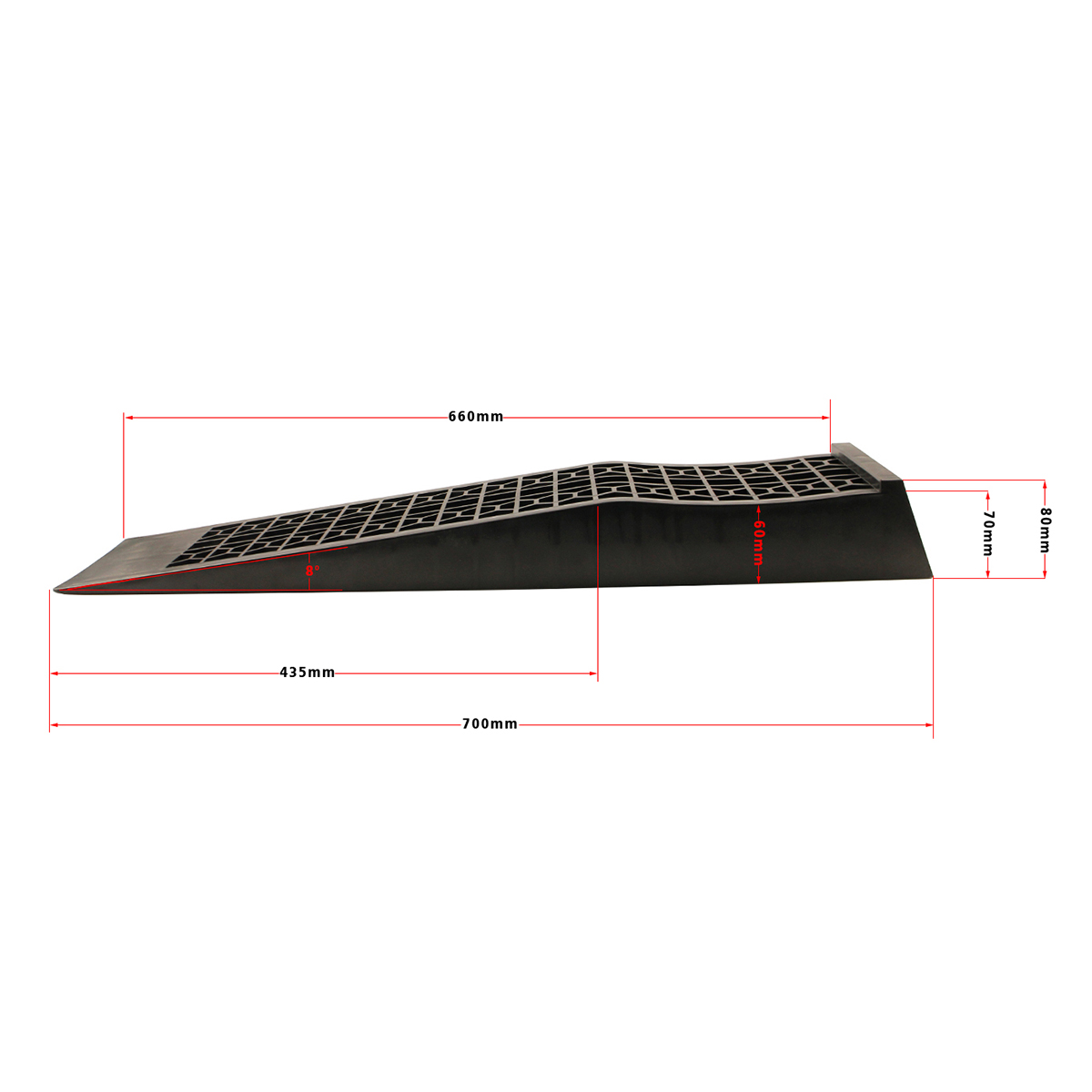 1Pair Black 1500KG Heavy Duty Car Ramps 70Cm Antiskid Working Ramp Portable Loading Access Ramp Repair Maintenance Lift Tools