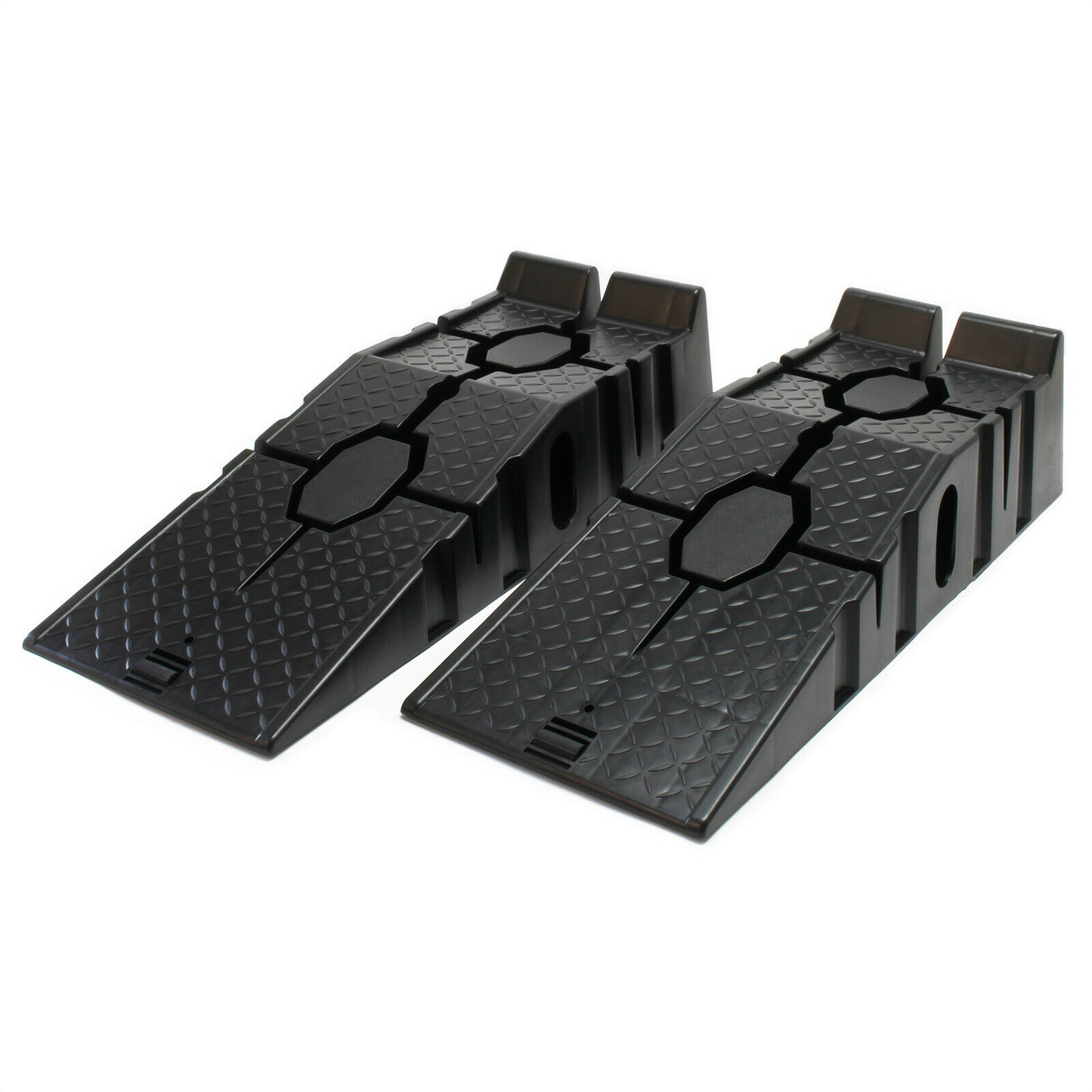 1Pair Black 2500KG Heavy Duty Car Ramps 900Mm Long Antiskid Working Ramp Auto Oil Changing Repair Maintenance Jack Lift Tools
