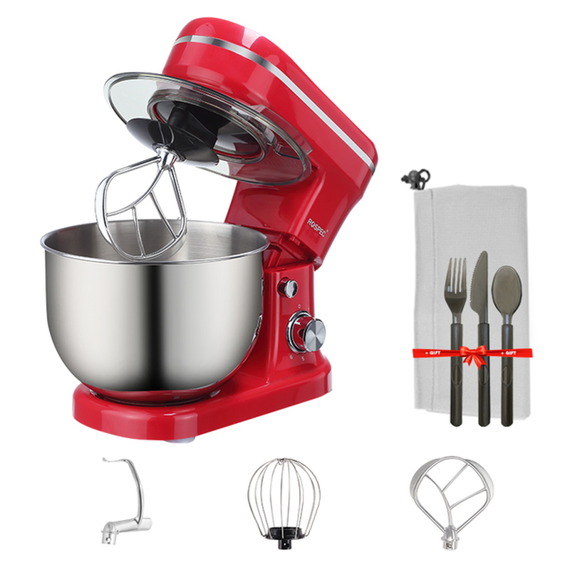 1200W 5L Electric Kitchen Food Stand Mixer Stainless Steel Bowl 6 Speed Cream Egg Whisk Whip Dough Kneading Food Mixer