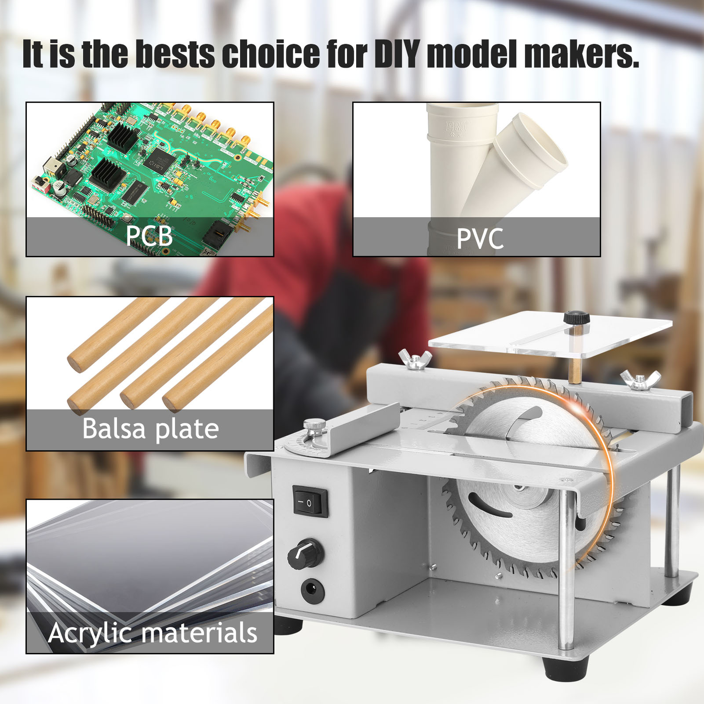 Miniature Multi-Function Table Saws Electric Chainsaw Power Tools Household Cutting Machine Benchs Saws Set Mini Saws