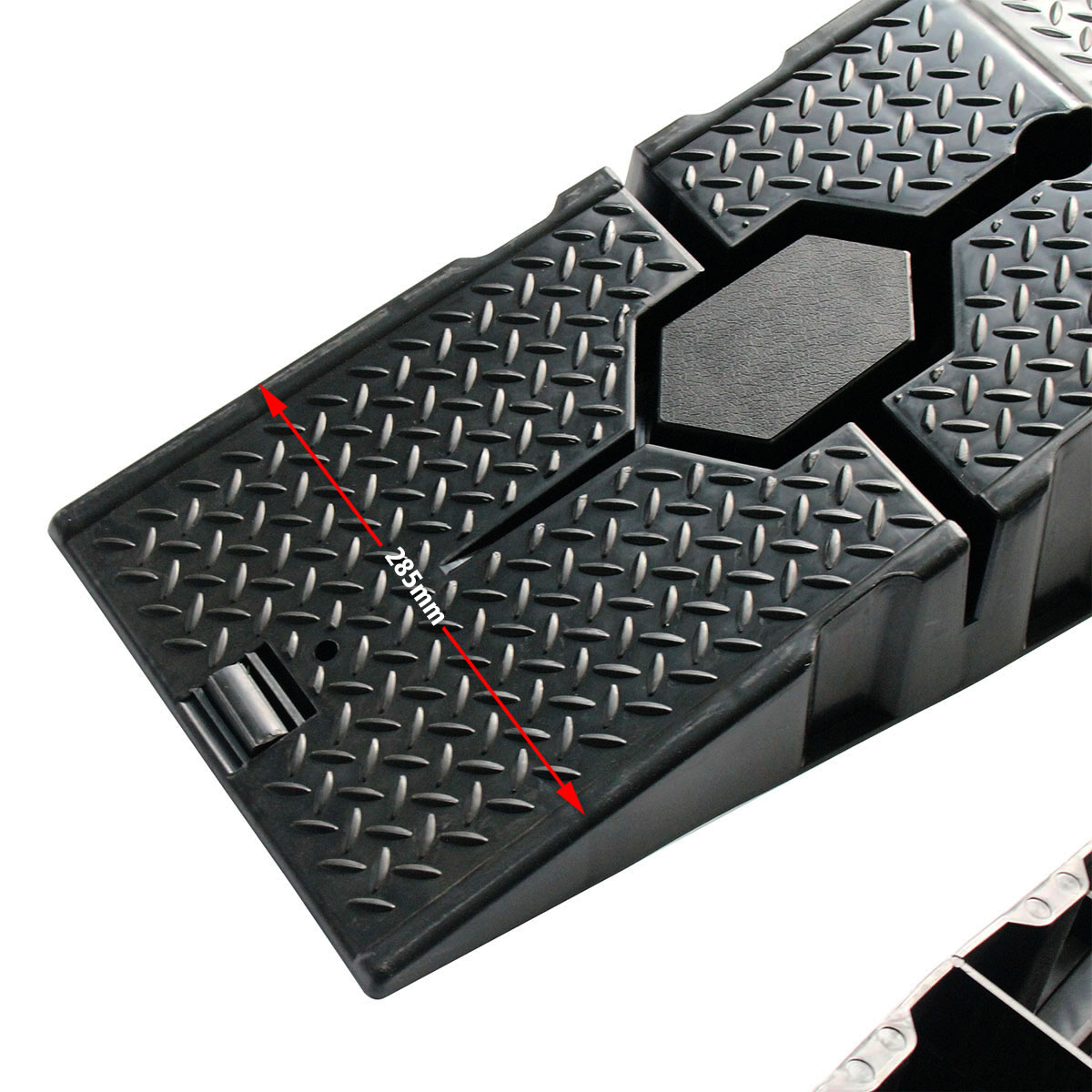 1Pair Black 2500KG Heavy Duty Car Ramps 900Mm Long Antiskid Working Ramp Auto Oil Changing Repair Maintenance Jack Lift Tools