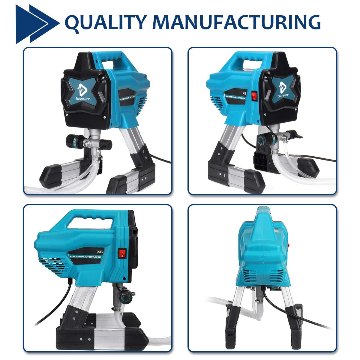 2021 NEW High-Pressure Airless Spraying Machine Professional Spray Gun Paint Sprayer Airbrush Home Painting Tool Internal-Feed