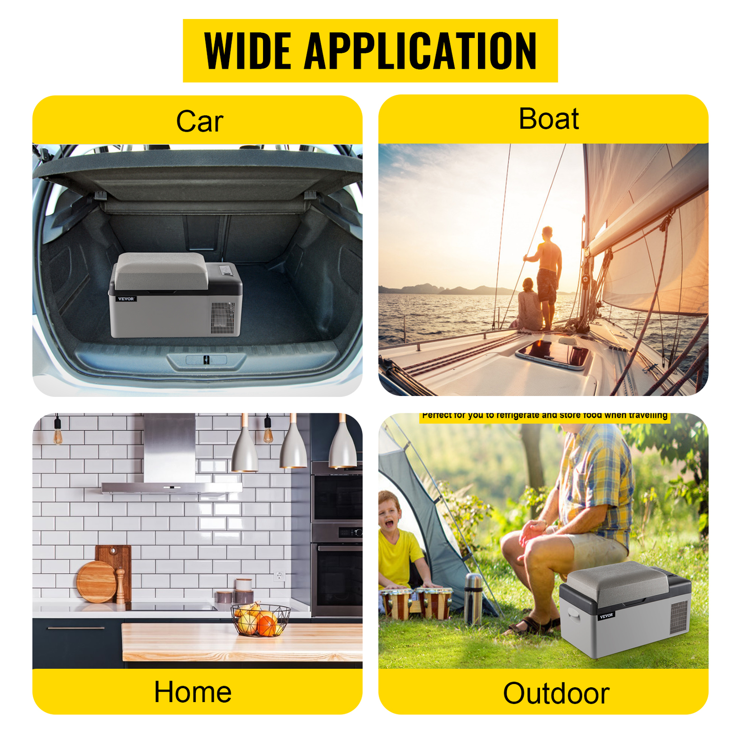 20L 22L 35L 45L 55L Car Refrigerator Mini Fridge Freezer Portable Compressor Cooler 12/24V DC 110-240V Ice Box for Camping