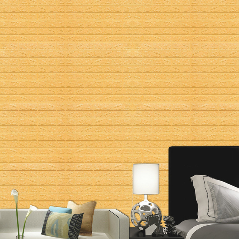 10Pcs 3D Wall Sticker Imitation Brick Bedroom Decoration Waterproof Self Adhesive Wallpaper for Living Room Kitchen TV Backdrop