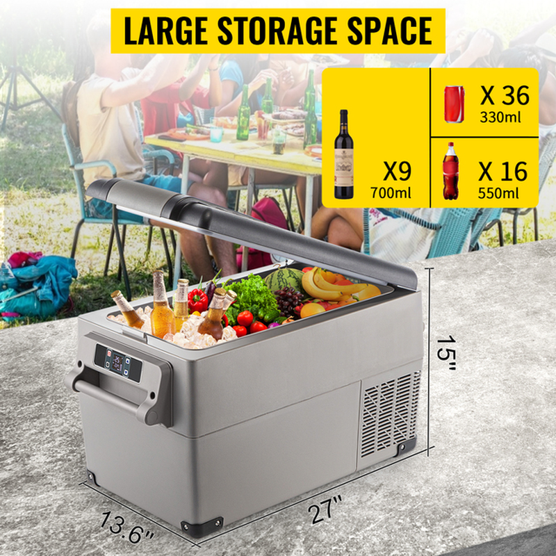 20L 22L 35L 45L 55L Car Refrigerator Mini Fridge Freezer Portable Compressor Cooler 12/24V DC 110-240V Ice Box for Camping