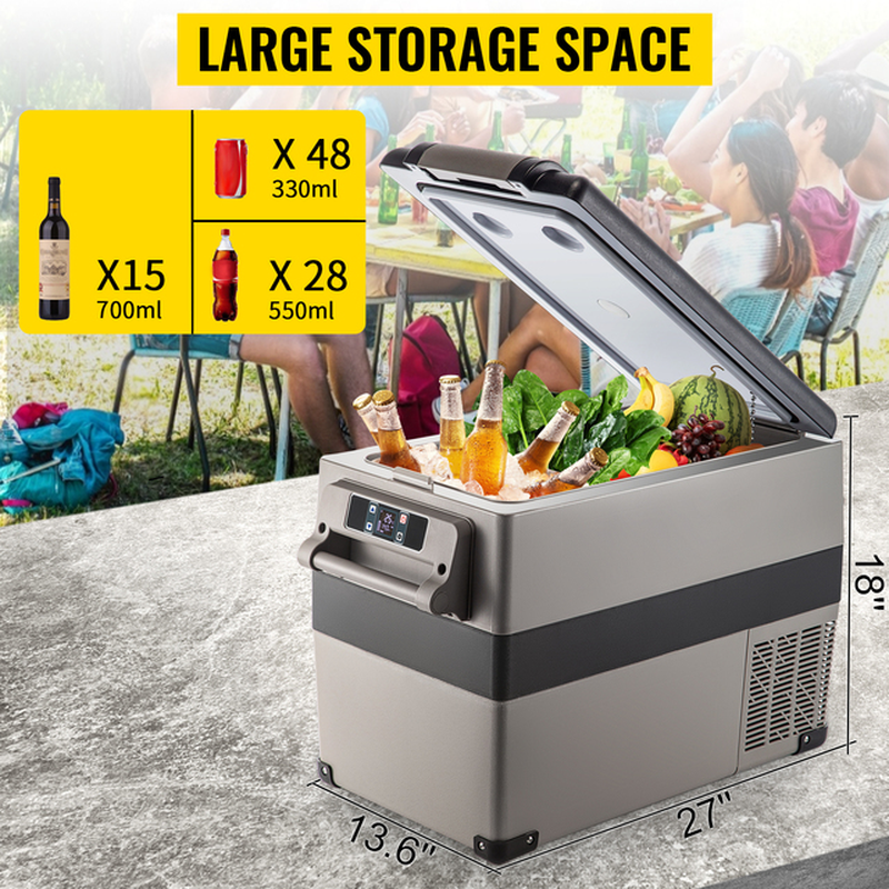 20L 22L 35L 45L 55L Car Refrigerator Mini Fridge Freezer Portable Compressor Cooler 12/24V DC 110-240V Ice Box for Camping