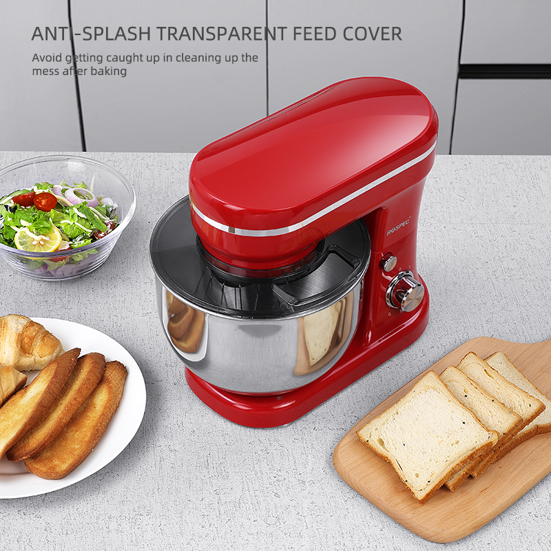 1200W 5L Electric Kitchen Food Stand Mixer Stainless Steel Bowl 6 Speed Cream Egg Whisk Whip Dough Kneading Food Mixer