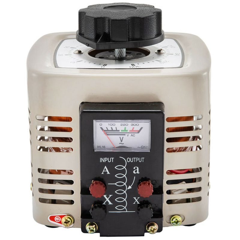VEVOR Variac Variable Transformer AC Voltage Regulator Transformer Converter 500VA-3000VA Built-In Copper Coil for Power Supply