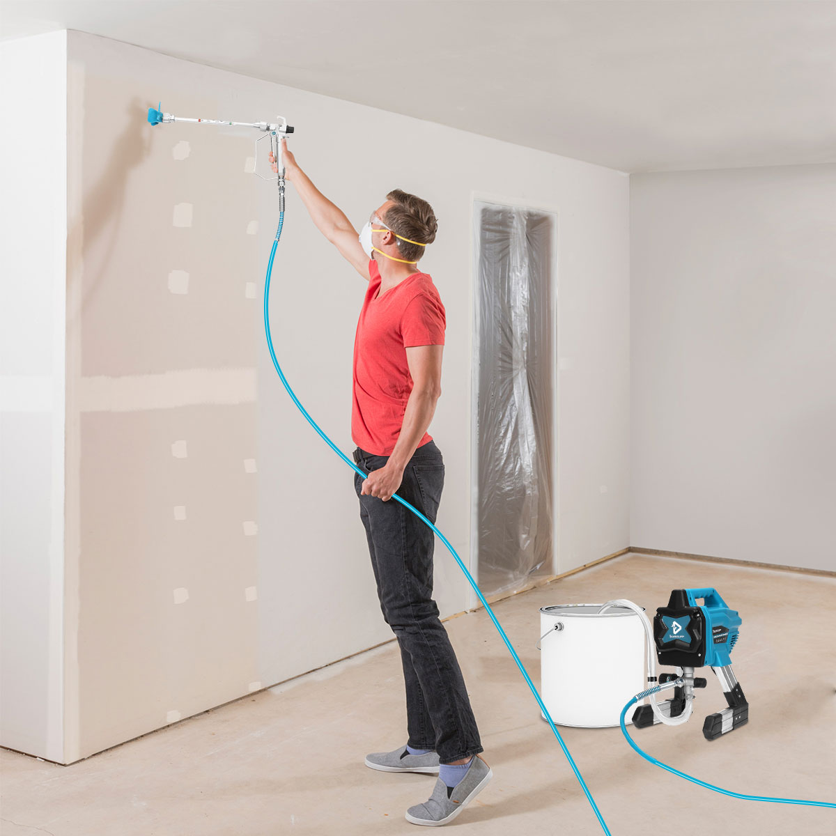 2021 NEW High-Pressure Airless Spraying Machine Professional Spray Gun Paint Sprayer Airbrush Home Painting Tool Internal-Feed