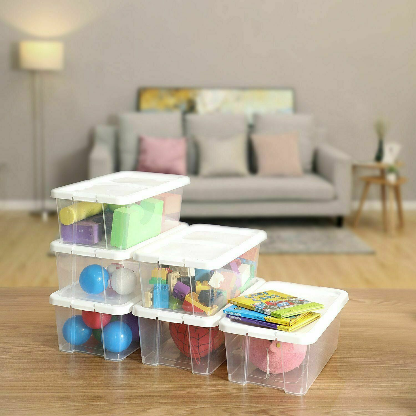 12Pcs Can Combination Shoe Cabinet High Light Transmission Transparent Storage Shoes Box Thickened Dustproof Shoe Organizer Box