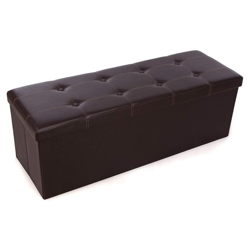 Storage Benches Foldable Stool with Storage Space Home Sofa Ottoman Stools Seat Bench Chest Storage Box Living Room Furniture