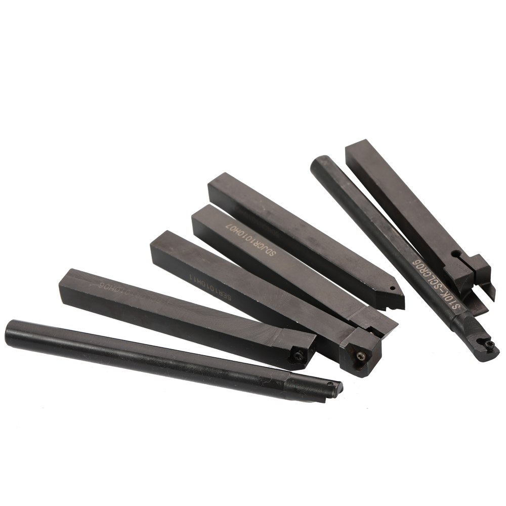 21Pcs Turning Lathe Tools Multifunctional Solid Carbide Inserts Holder Boring Bar Lathe Cutter with Wrenches Lathe Cutter