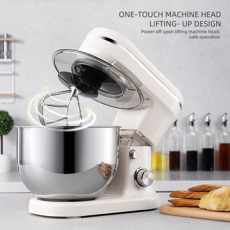 1200W 5L Electric Kitchen Food Stand Mixer Stainless Steel Bowl 6 Speed Cream Egg Whisk Whip Dough Kneading Food Mixer