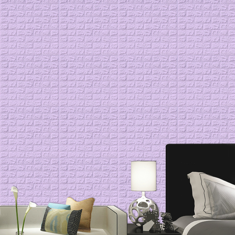 10Pcs 3D Wall Sticker Imitation Brick Bedroom Decoration Waterproof Self Adhesive Wallpaper for Living Room Kitchen TV Backdrop