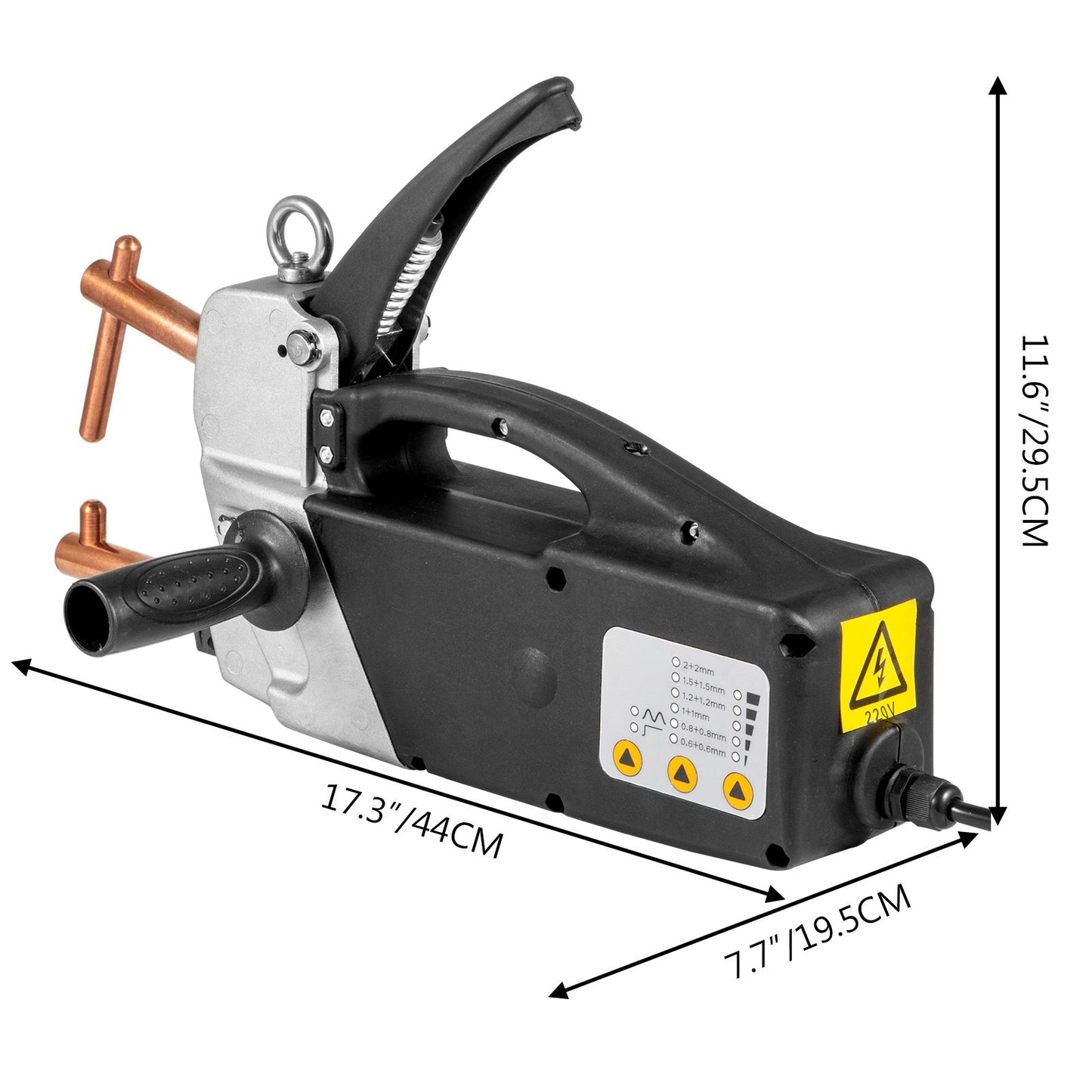 Electric Spot Welder 230v Portable Handheld Welding Tip 2.0 +2.0mm