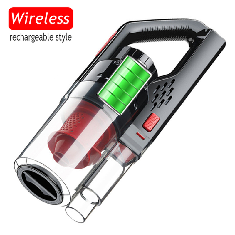 150W 6000Pa Car Vacuum Cleaner Wireless Rechargeable Handheld Vacuum Cleaner Super Suction Car Wet/Dry Clean with HEPA Filter