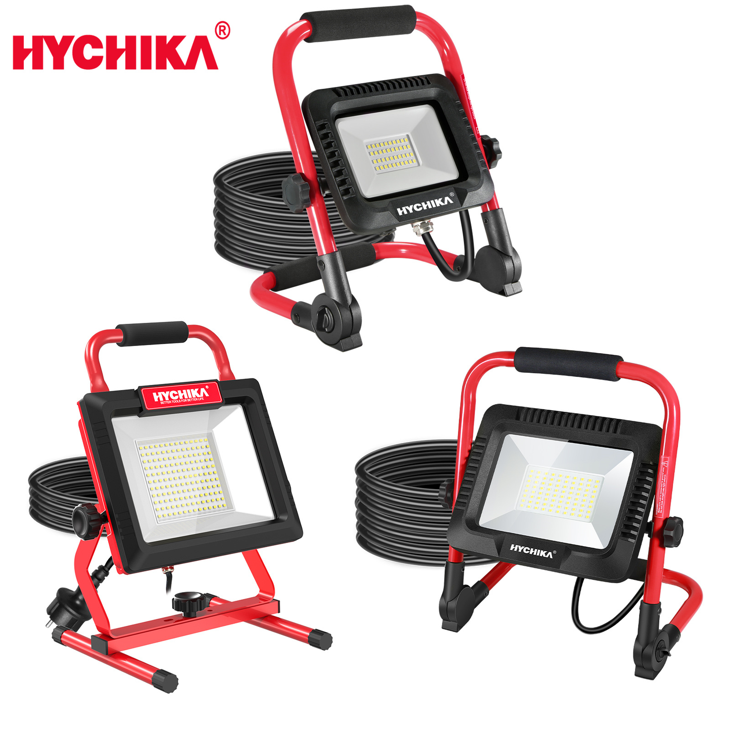 Led Flood Light 30W 50W 100W  Outdoor Floodlight Spotlight IP65 Waterprooffor Workshop Site Lighting Work Light