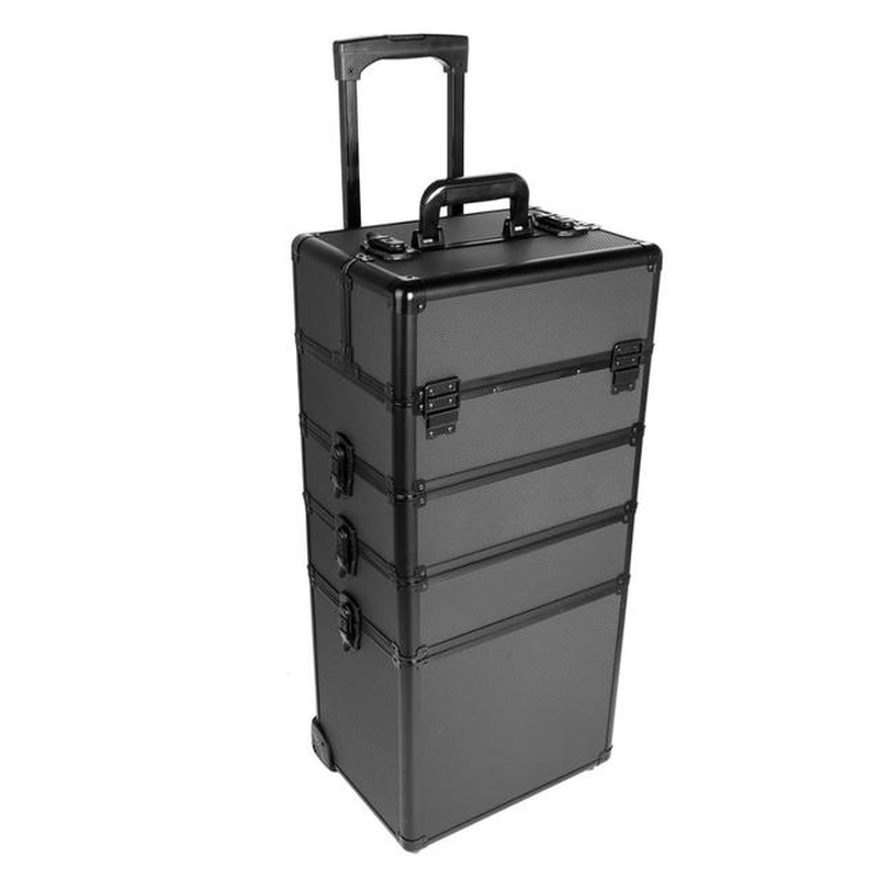 Yonntech Make up Case Hairdressing Vanity Beauty Cosmetic Box Trolley Large