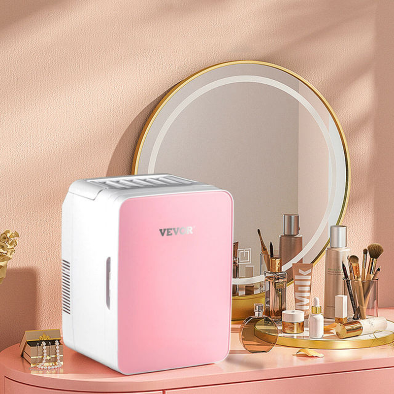 10L 15L Mini Makeup Fridge Car Refrigerator Freezer Cooler & Warmer for Home Car Use Storing Skincare Cosmetic Food Drink