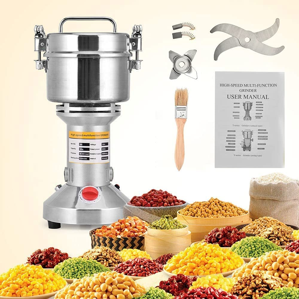 EU US Stock Portable 28000 RPM High Speed 150G Electric Herb Grain Spice Grinder Coffee Mill Flour Nuts Seeds Powder Machine