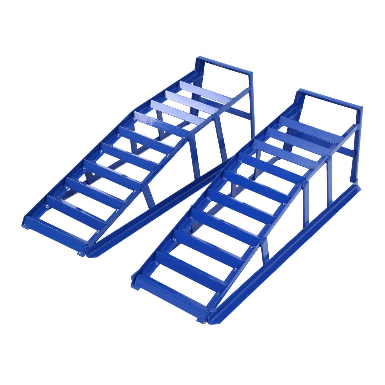 2Ton Steel Car Access Ramps Loading Ramp Heavy Duty Maintenance Lifting Equipment Blue