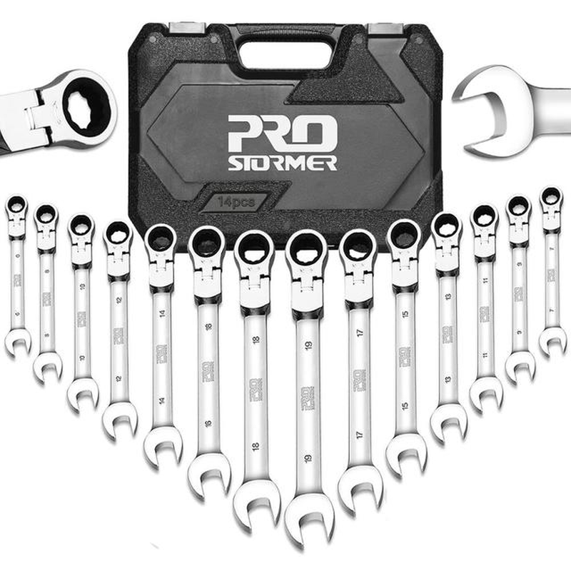 14PCS Keys Set Multitool Wrench Ratchet Spanners Set Hand Tool Wrench Set Universal Wrench Tool Car Repair Tools