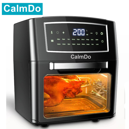 12L/12.7QT 1500W Smart Air Fryer Oven Toaster Rotisserie & Dehydrator LED Digital Touch Screen Convection Air Fryer Oven