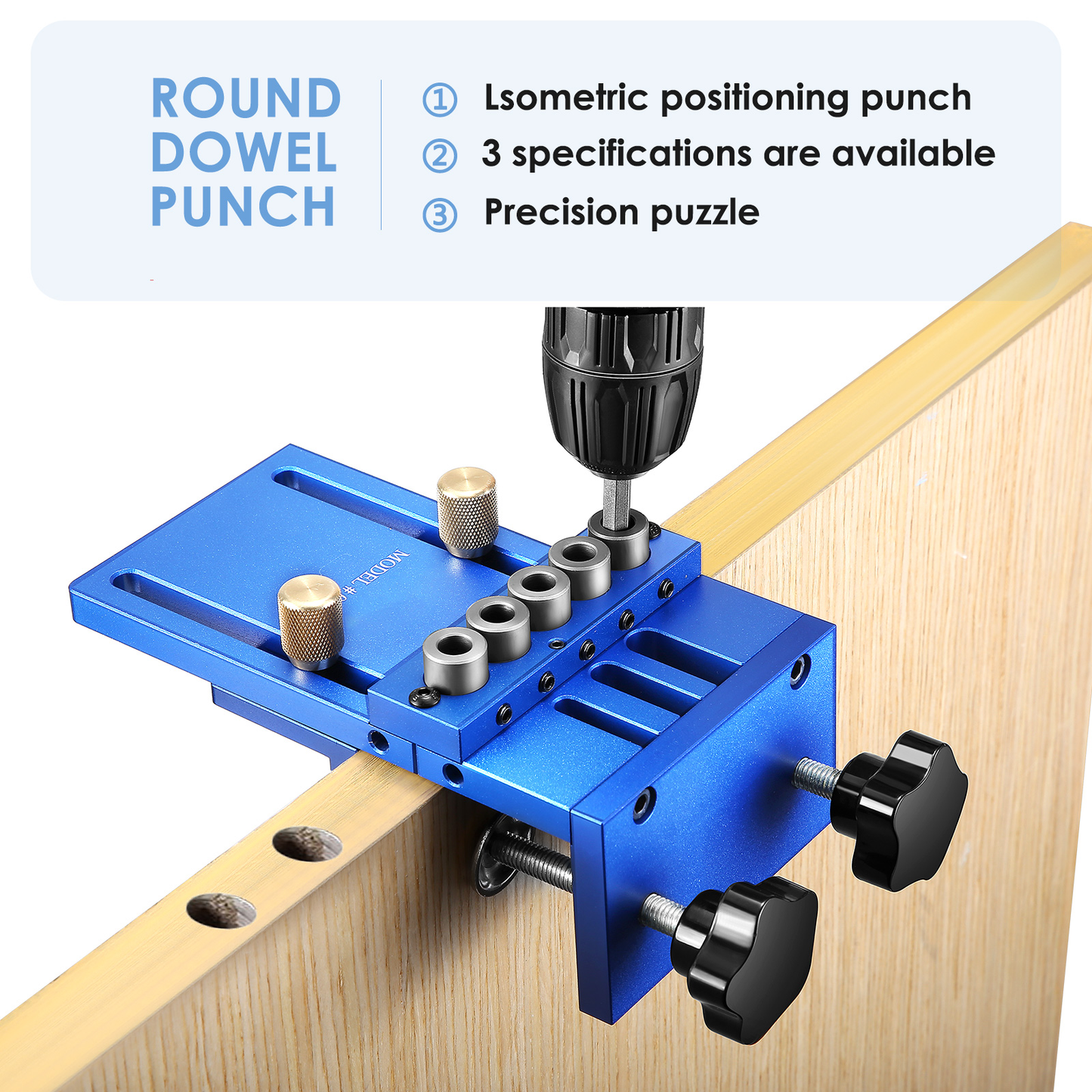 EU Stock 3-In-1 Dowel Jig 28 Pcs/Set Woodworking Doweling Jig Set 6/8/10Mm Drilling Hole Positioners Dowel Drilling Sleeves Tool