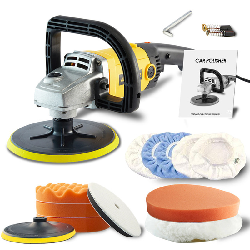 Rotatory Car Polisher 180Mm Disc Orbital Electric Polishing Machine M14 High Power 6 Variable Speed Paint Care Tool