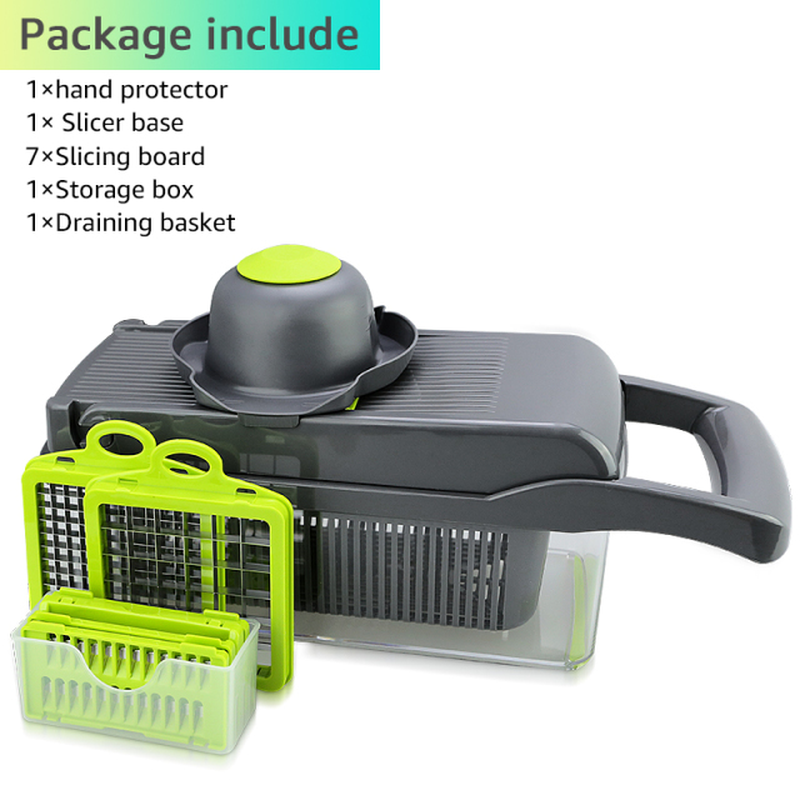 Vegetable Cutter Multifunctional Slicer Fruit Potato Peeler Carrot Grater Kitchen Accessories Basket Vegetable Slicer