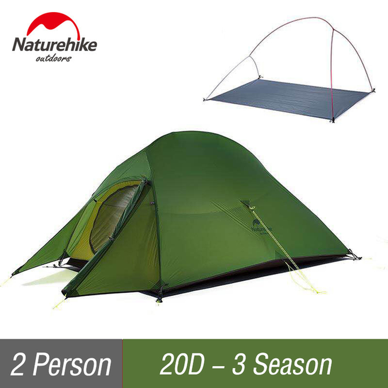 Cloud up 1 2 Tent Ultralight Camping Tent Double Layer Waterproof Tent Outdoor Hiking Backpacking Tent with Free Mat