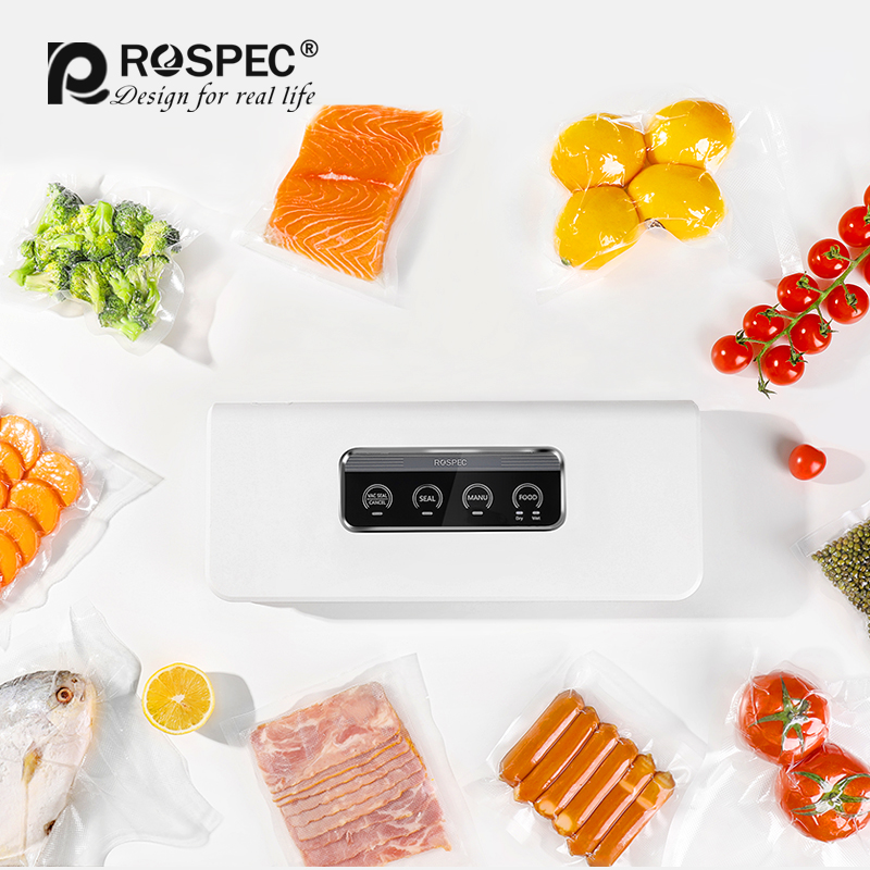 Automatic Vacuum Sealer with Free Vaccum Sealing Bags Packing Machine Food Storage Packer for Dry Wet Food Perservation