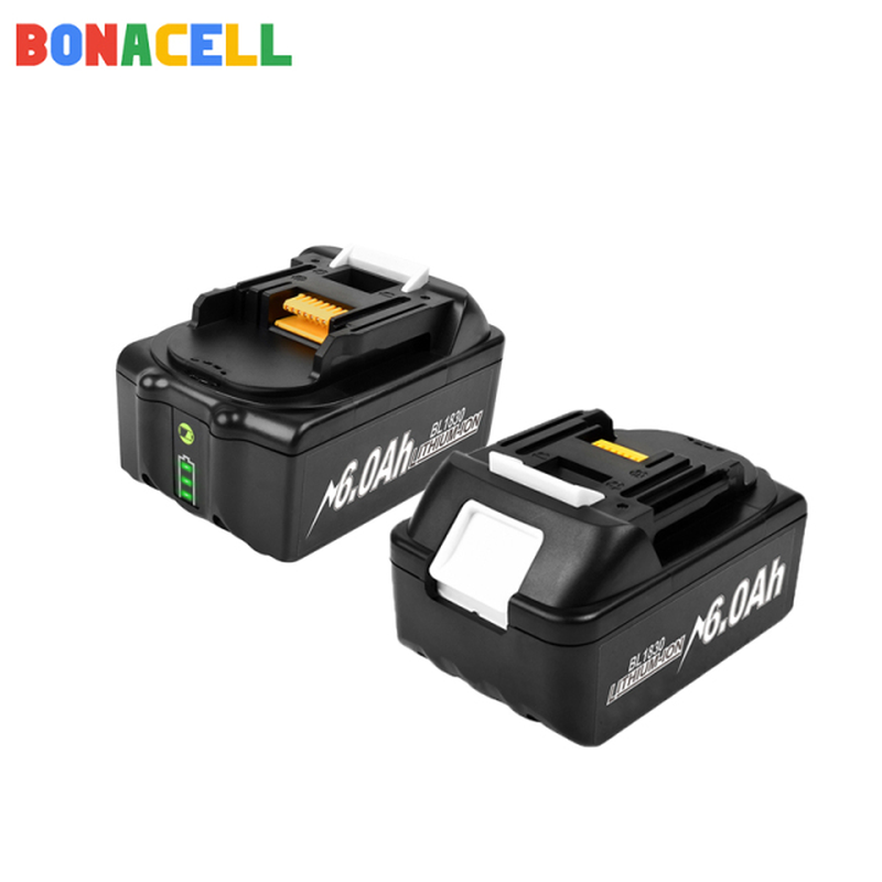 BL1860 Rechargeable 18 V 6000Mah Li-Ion Battery for Makita 18V Battery BL1840 BL1850 BL1830 BL1860B LXT 400