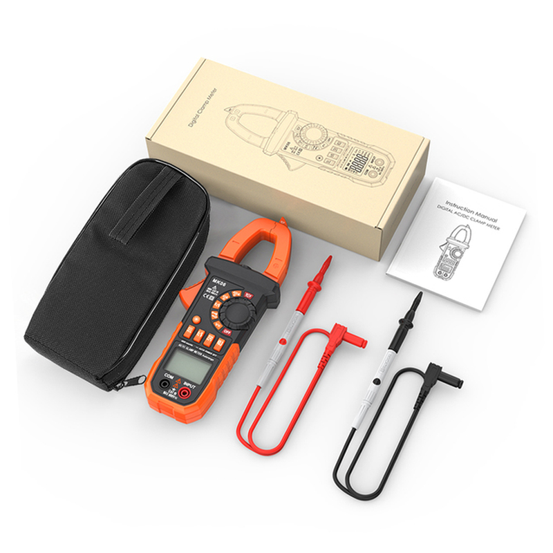 Digital Clamp Meter AC DC Voltage Current LCD Diaplay Auto-Ranging Clamp Multimeter Capacitance NCV Hz Tester 4000 Counts