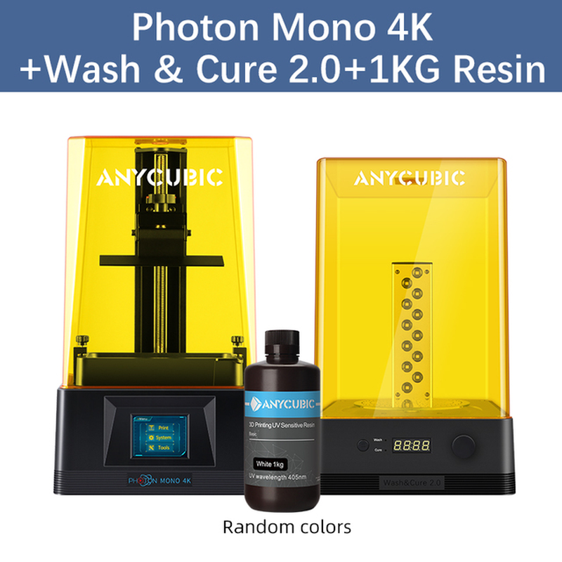 Photon Mono 4K 3D Printer with 6.23" Monochrome Screen LCD SLA UV Resin 3D Printers Fast Precise 3D Printing