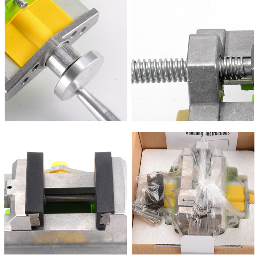 3 Inch Cross Slide Vise Vice Table Compound Table Worktable Bench Alunimun Alloy Body for Milling Drilling HT2878