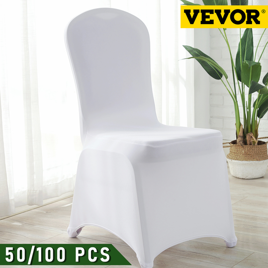 VEVOR 50 100Pcs Wedding Chair Covers Spandex Stretch Slipcover for Restaurant Banquet Hotel Dining Party Universal Chair Cover