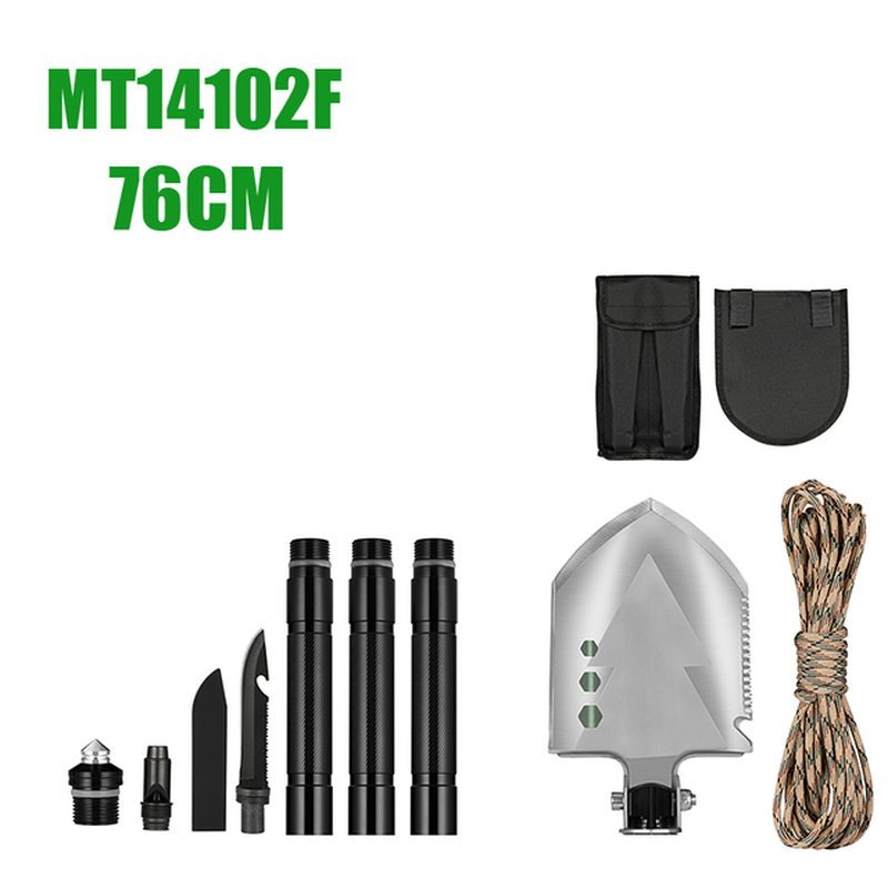 MT1027 Multifunction Camping Shovel Survival Folding Shovels Military Tactical Shovel Hiking Outdoor Garden Hoe Digging Tool Kit