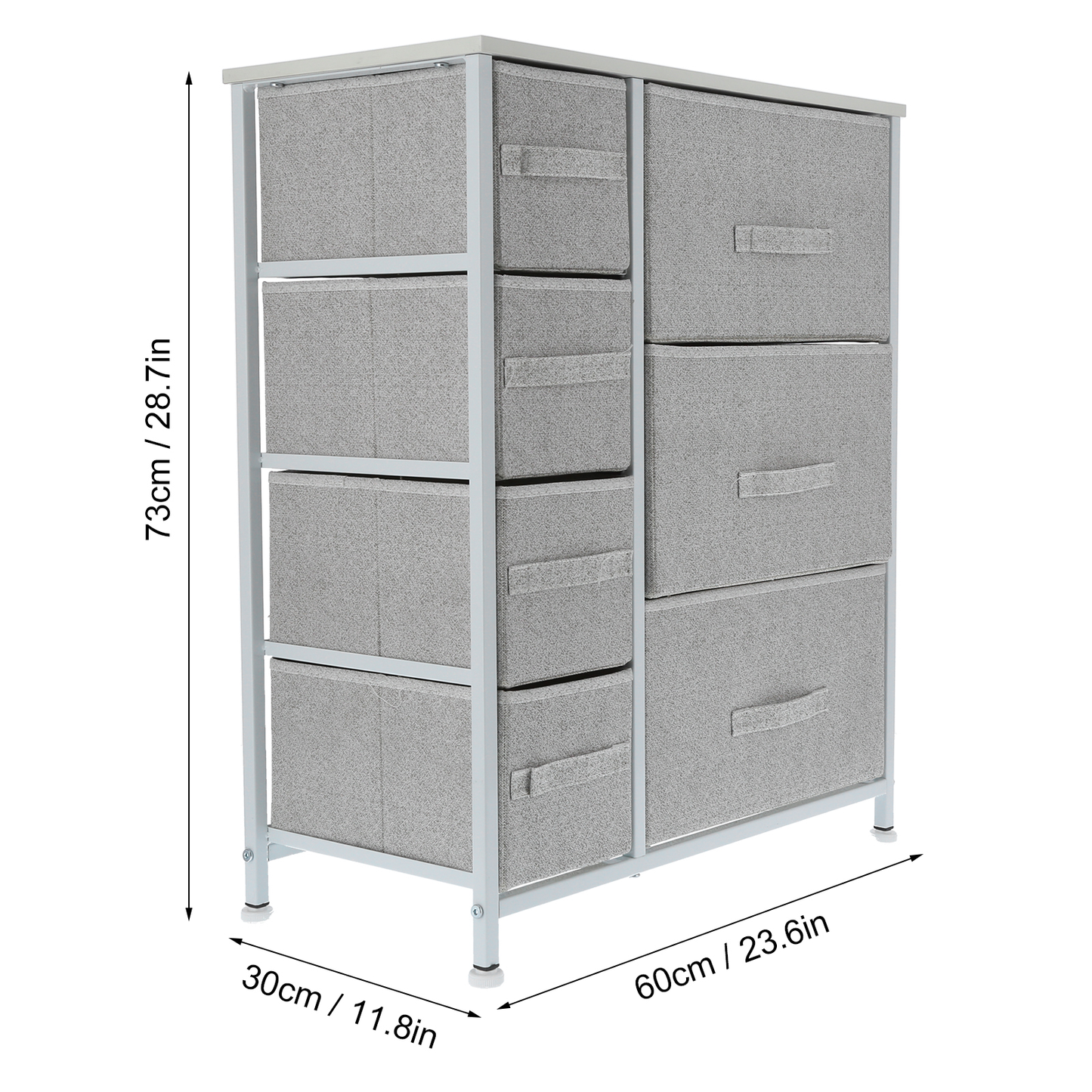 Fabric Storage Organizer Cabinet with 7 Drawers Dressers Storage Tower for Bedroom Bedroom Furniture Organizer Unit