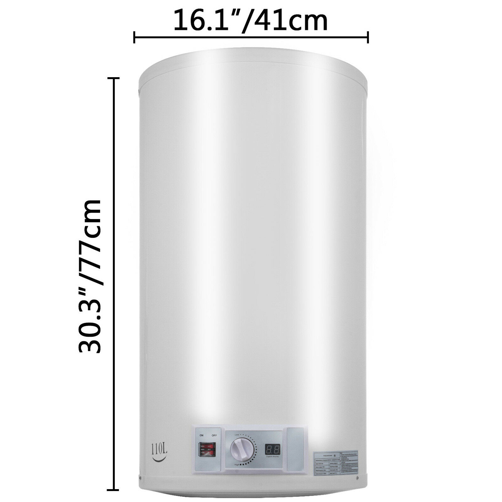 8/35/45/55/65L Instant Electric Water Heater Boiler Cylinder Tank Storage Home Showering Wall Mount for Bathroom Kitchen