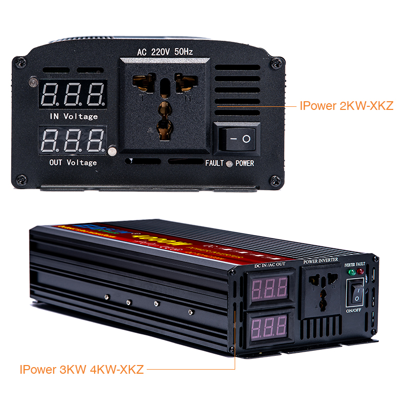 Pure Sine Wave Inverter DC 12V 24V AC 220V Power 2000W 3000W 4000W 5000W Car Inverter Converte with LED Display