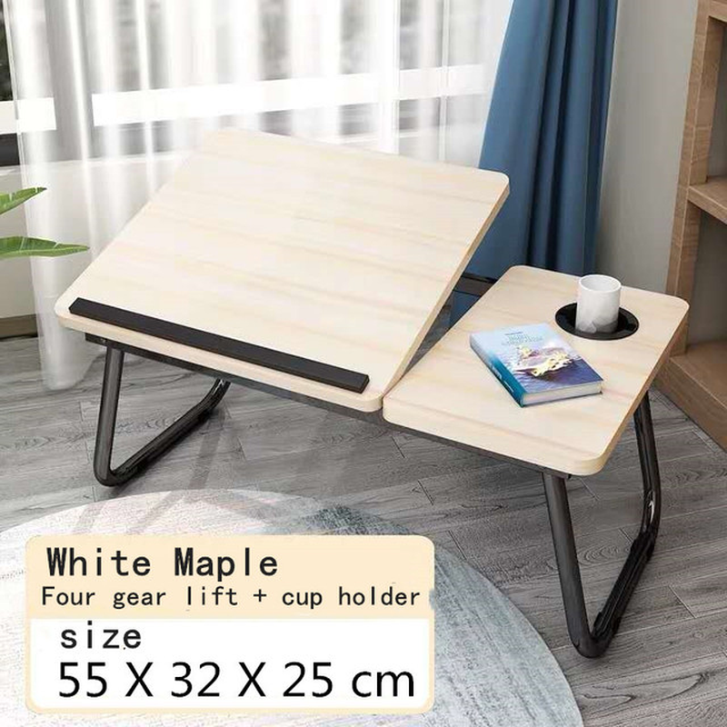 Home Folding Laptop Desk for Bed & Sofa Laptop Bed Tray Table Desk Portable Lap Desk for Study and Reading Bed Top Tray Table