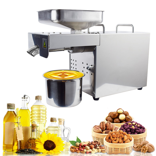 Intelligent Temperature Controlled Stainless Steel Oil Press Machine Oil Extractor for Cold/Hot Squeeze